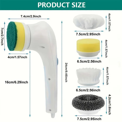 Electric Handheld Cleaning Brush – Kitchen, Sink & Shower Scrubber